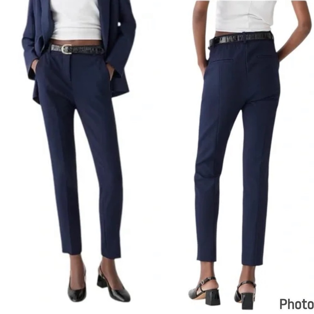 J. Crew Cameron high rise navy pants stretch